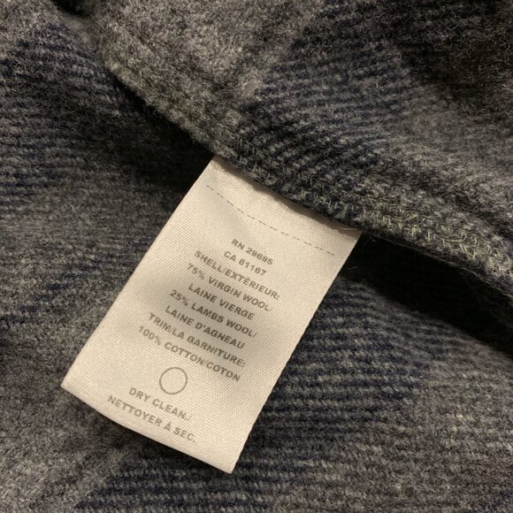 Pendleton Lambswool Forrest Twill Snap Front Shirt Men's XL Gray Black Blue Wool - Picture 6 of 8